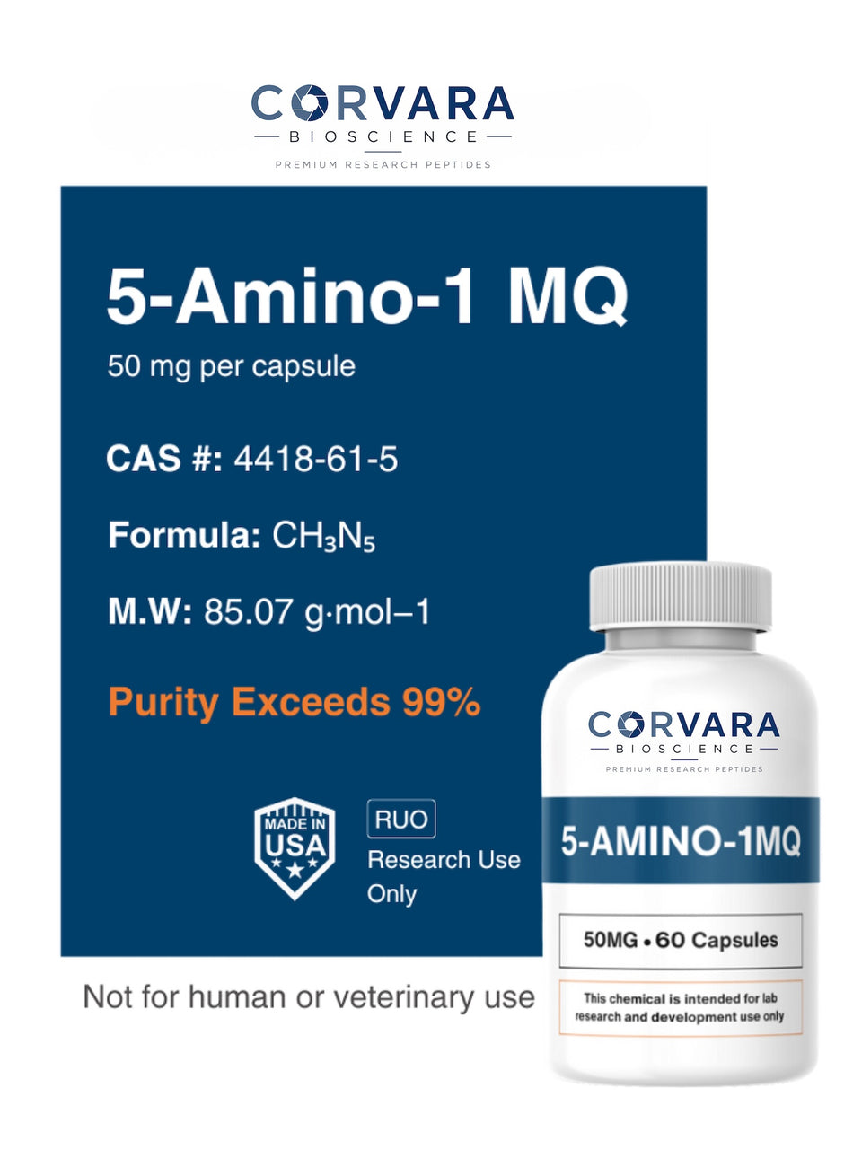 5-Amino-1MQ 50mg research capsule, Corvara Bioscience