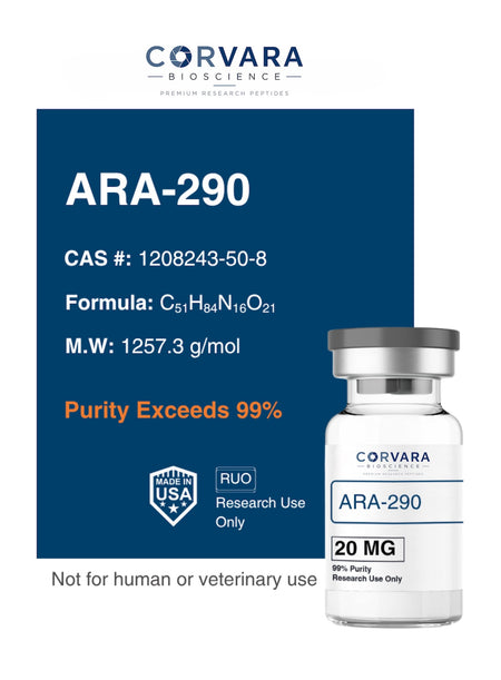 ARA-290 20mg research vial, Corvara Bioscience